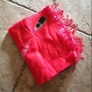 Victorias Secret Scarf Wrap Red Pink Lipstick NWOT